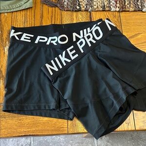 2 Small Nike Pro Women's Athletic Black Shorts